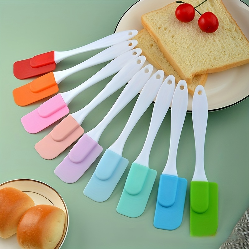 Small Silicone Spatula, Food Grade Cake Cream Scraper, Baking