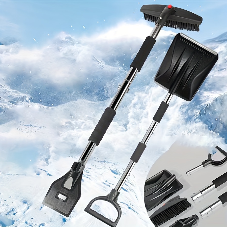Car Snow Shovel Multifunctional Metal Stainless - Temu