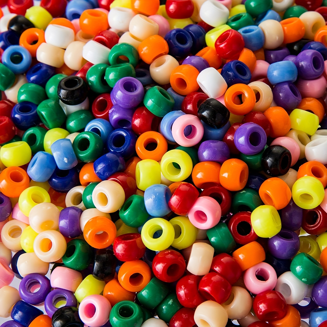 Plastic Beads Pony Beads Are Used For Bracelet Making Multi - Temu