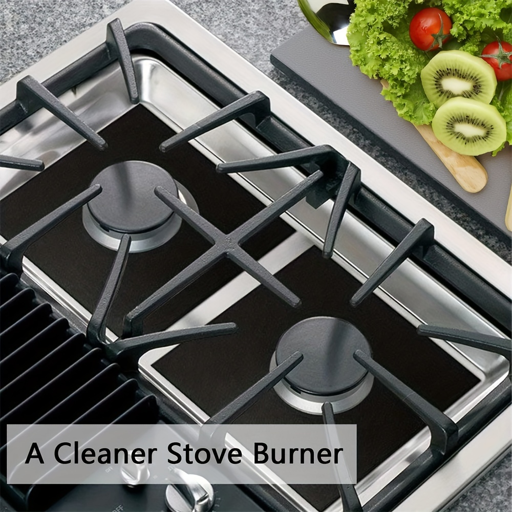 2pcs Stainless Steel Stove Gap Covers, Heat Resistant Metal Side Gap Covers  For Kitchen Stove Ranges, To Prevent Messy Spills And Debris Stains