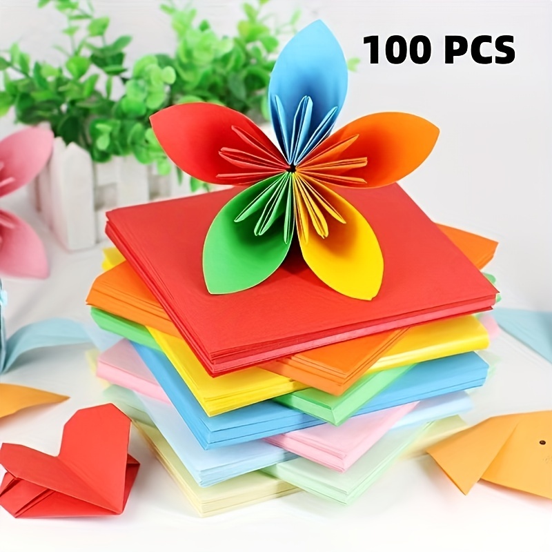 Oripup Origami Paper Double Sided - 200 Sheets in 20 Colors for Crafts - 6x6 inch Colorful Square Paper for Kids, Adults and Beginners