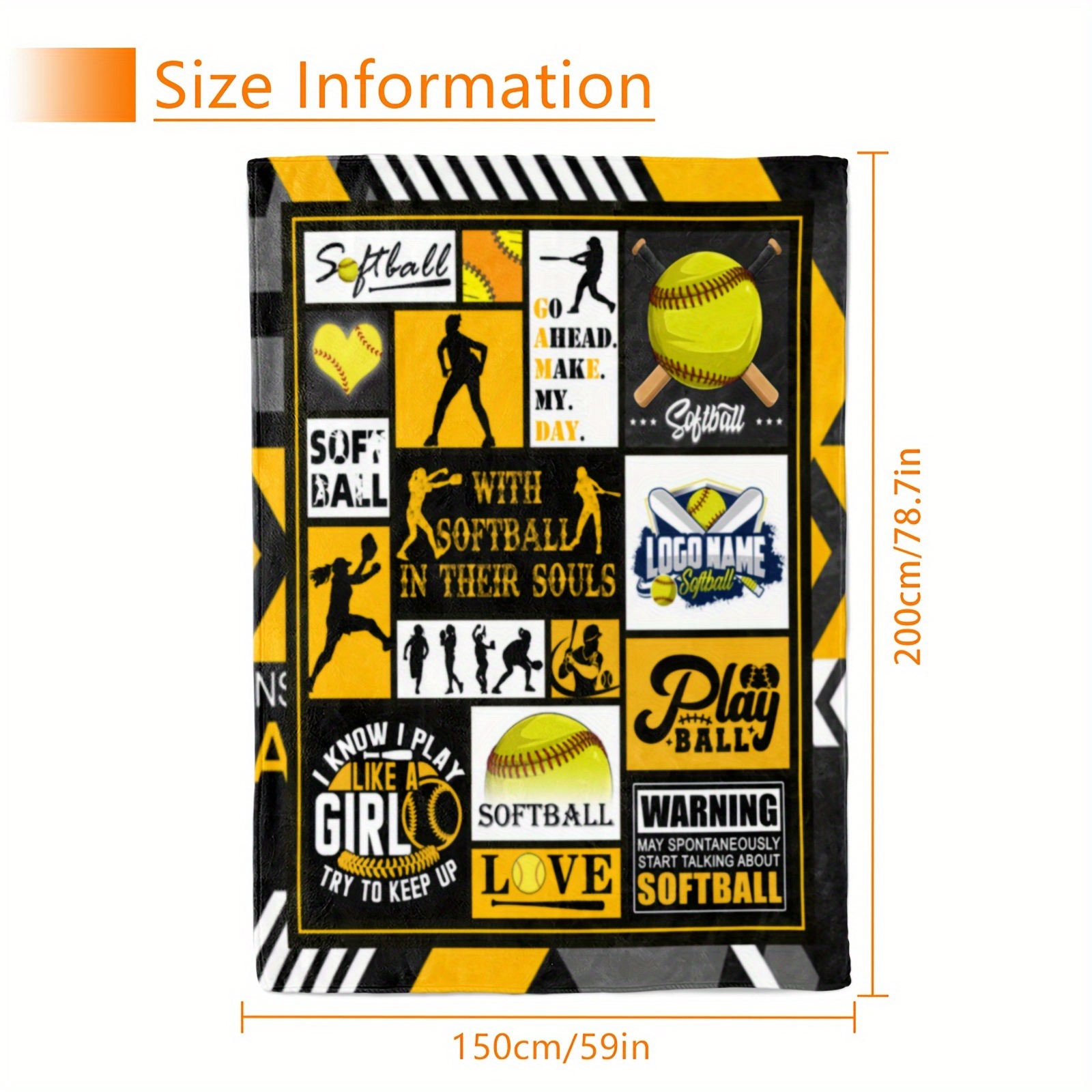 Baseball Sports Printed Flannel Blanket Soft Warm Blanket Temu United