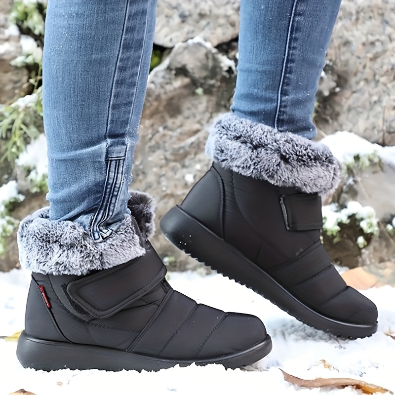 Women's Winter Thermal Lined Snow Boots Fashion Waterproof - Temu
