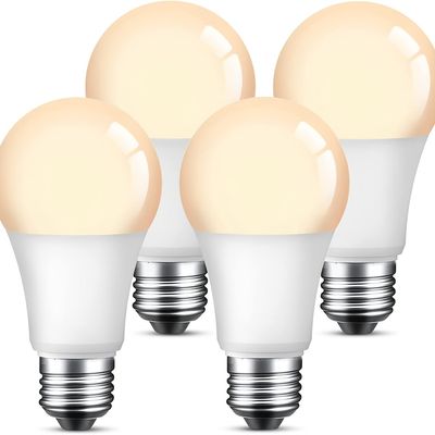 Smart LED Light Bulb, A19 E26 Warm White 2700K Light Bulbs Compatible With Alexa & Google Home, App Control, Dimmable 800 Lumens , 75W Equivalent, No Hub Required, 2.4GHz WiFi, 4 Pack