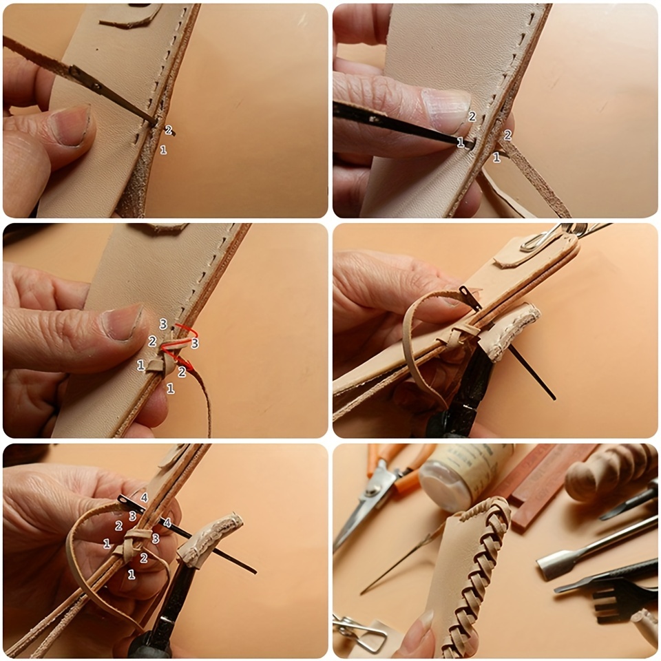 Needles Hand Sewing Leather  Double Hole Sewing Needles