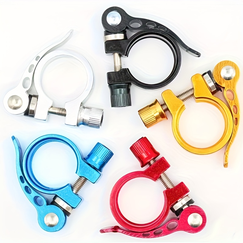 Aluminum 31.8mm Bike Seat Post Clamp Quick Release Clip