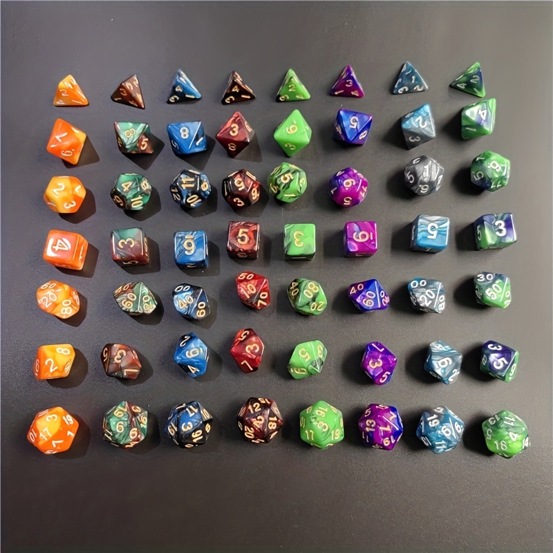 7 piece Dnd Set Dadi In Stile Galaxy Dadi Sfaccettati Alta - Temu Italy