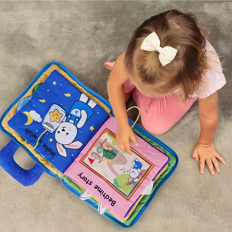  beiens - Libros de tela para bebés, libros táctiles sensoriales  para bebés y niños pequeños, juguetes de desarrollo interactivo temprano  para cochecitos de niños y niñas : Juguetes y Juegos