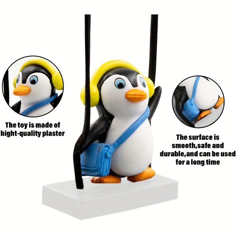 SYNYEY 10 Pcs Pinguin-Auto-Anhänger - Coole und niedliche  Auto-Rückspiegel-Hängeverzierung | Kreatives und entzückendes Autozubehör  und Ornamente