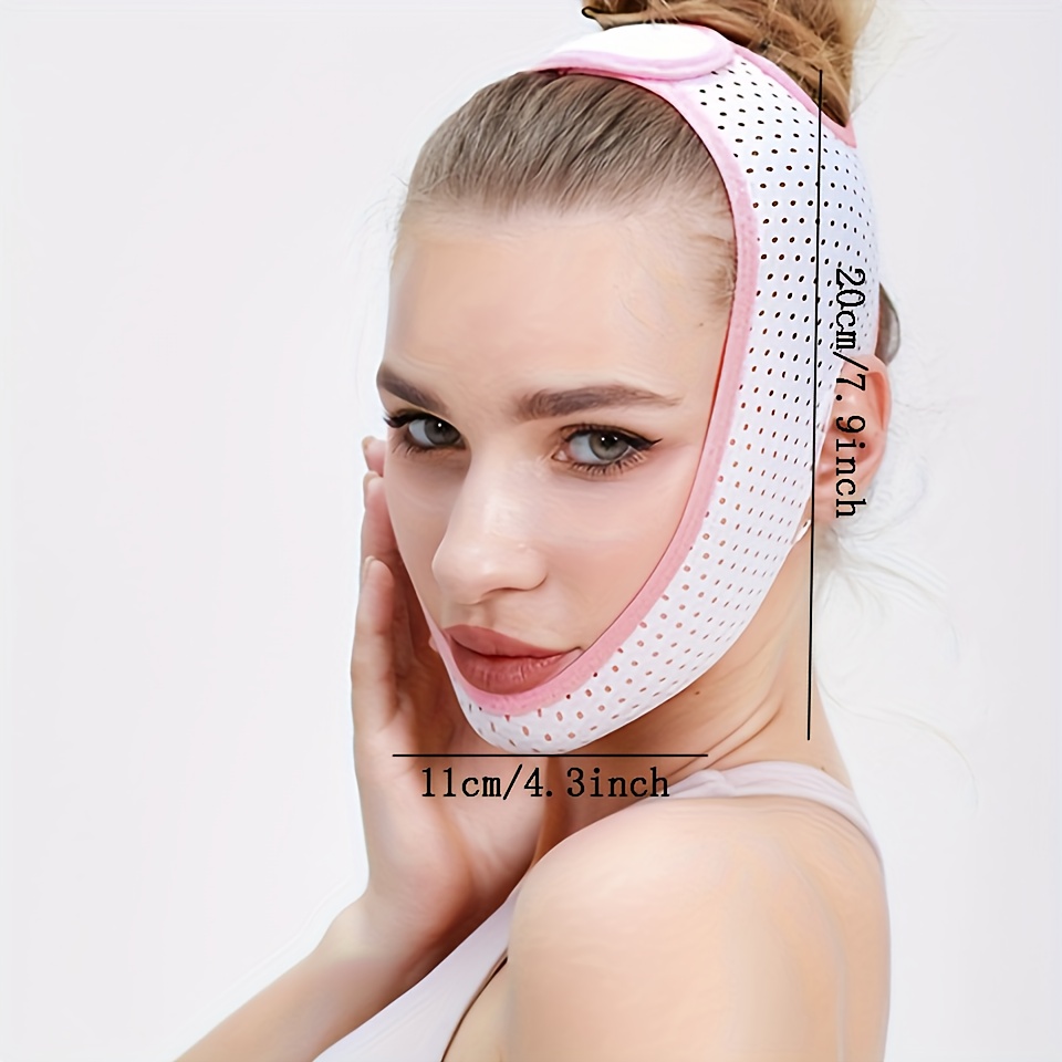 BES-29119 - Cura del Corpo - beselettronica - Maschera fascia viso  rassodante facciale silicone diradamento regolabile v-mask