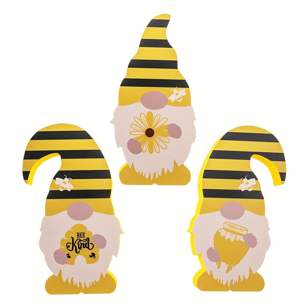 Cute Bee Covering Face Tray Decorations Bee Festival - Temu