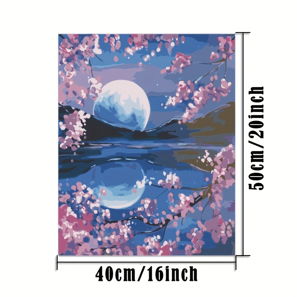 Unique Diy Acrylic Painting Kit - Create A Stunning Moon & Lake Oil  Painting On Canvas - Perfect Gift For Adults! - Temu Mexico