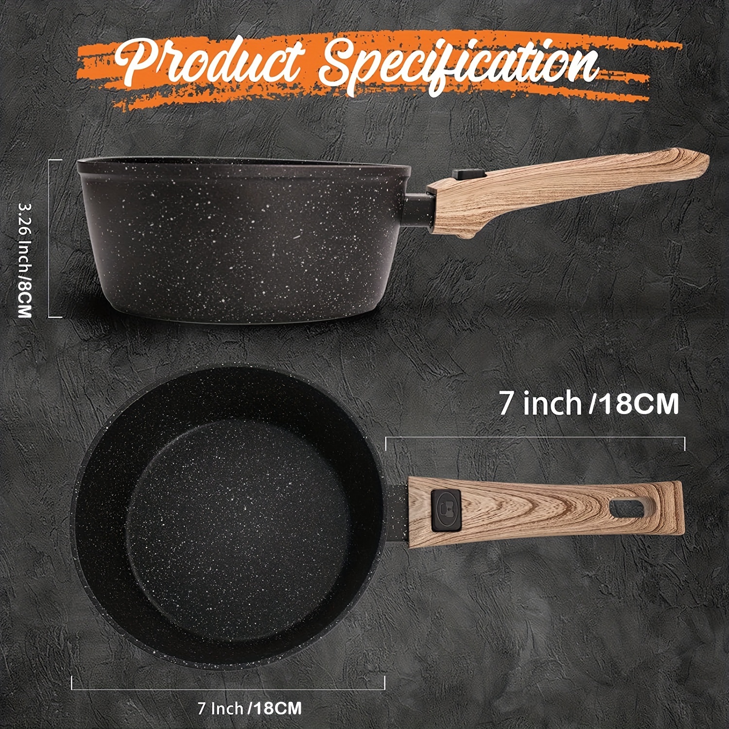 DRICKATE DRIcKATE 11 Inch crepe Pan Nonstick, Dosa Tortilla Pan with  Detachable Handle, Induction compatible, PFOA Free