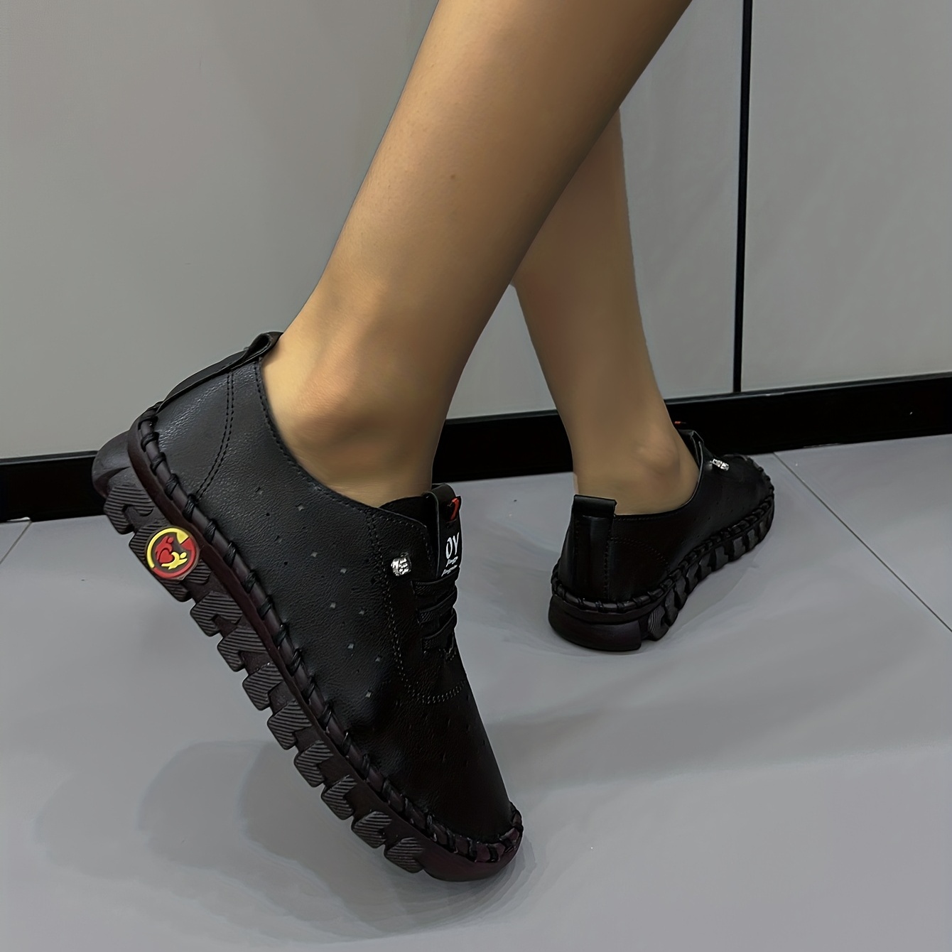 Zapatillas Mujer Diseño Huecos Zapatos Casuales Cordones - Temu