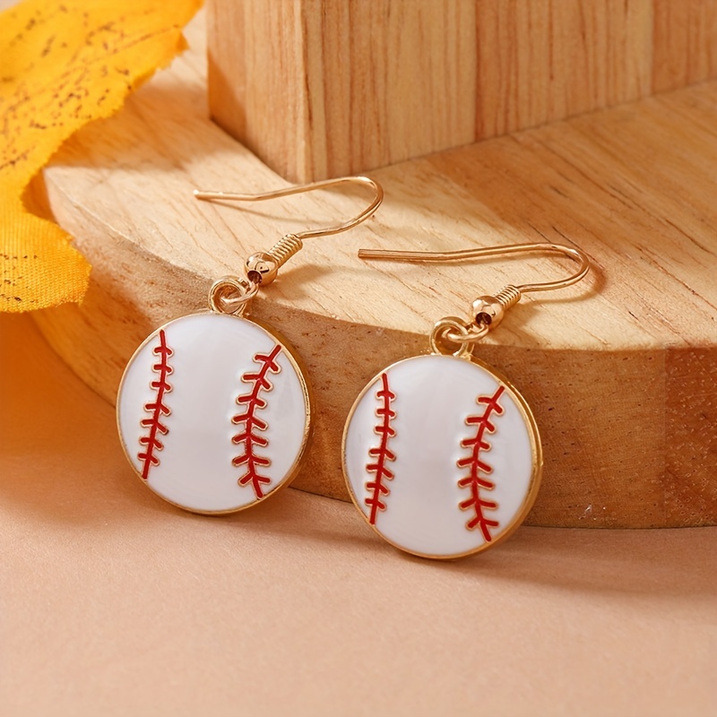 Baseball & Softball Glitter Earrings