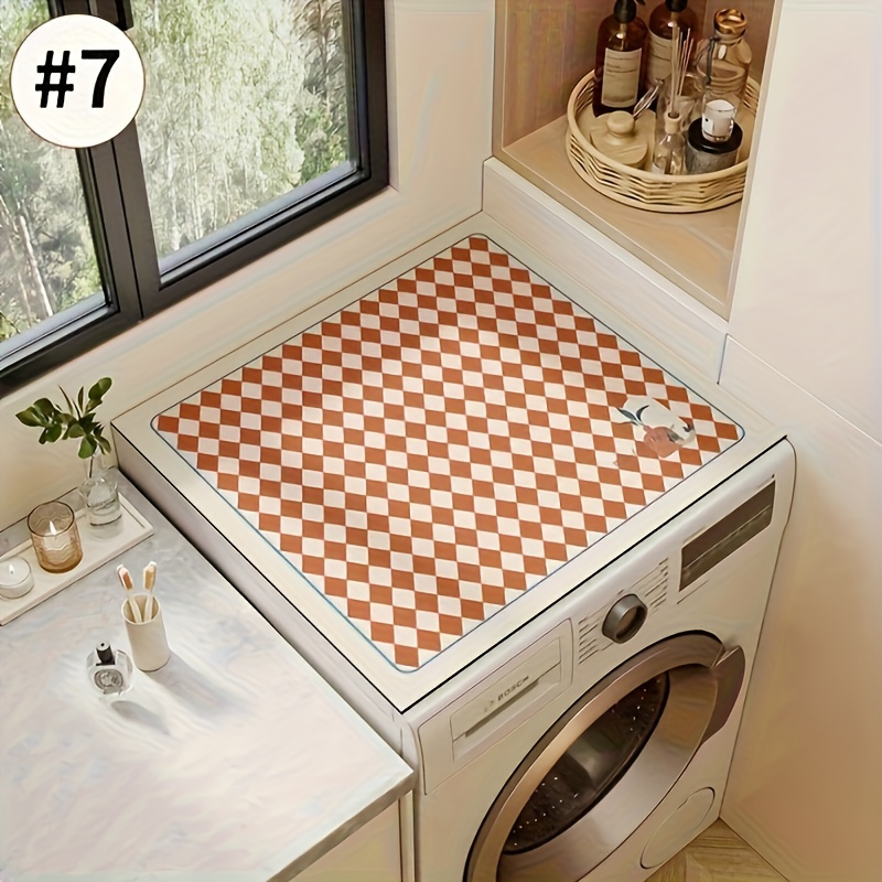 Washer And Dryer Covers Protector Mat Diatomaceous Washing - Temu
