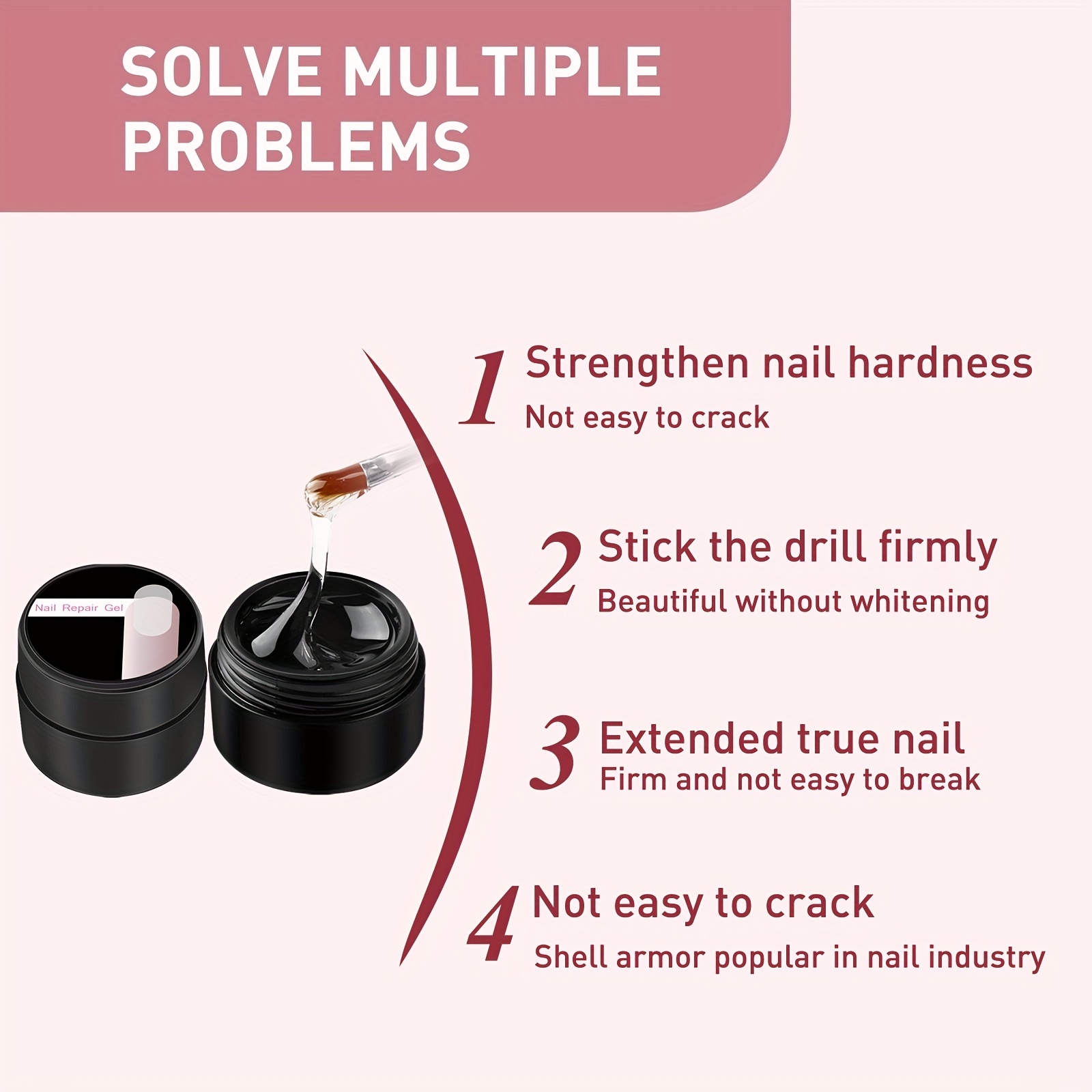 Nail Art Repair Gel Fiber Extension Set