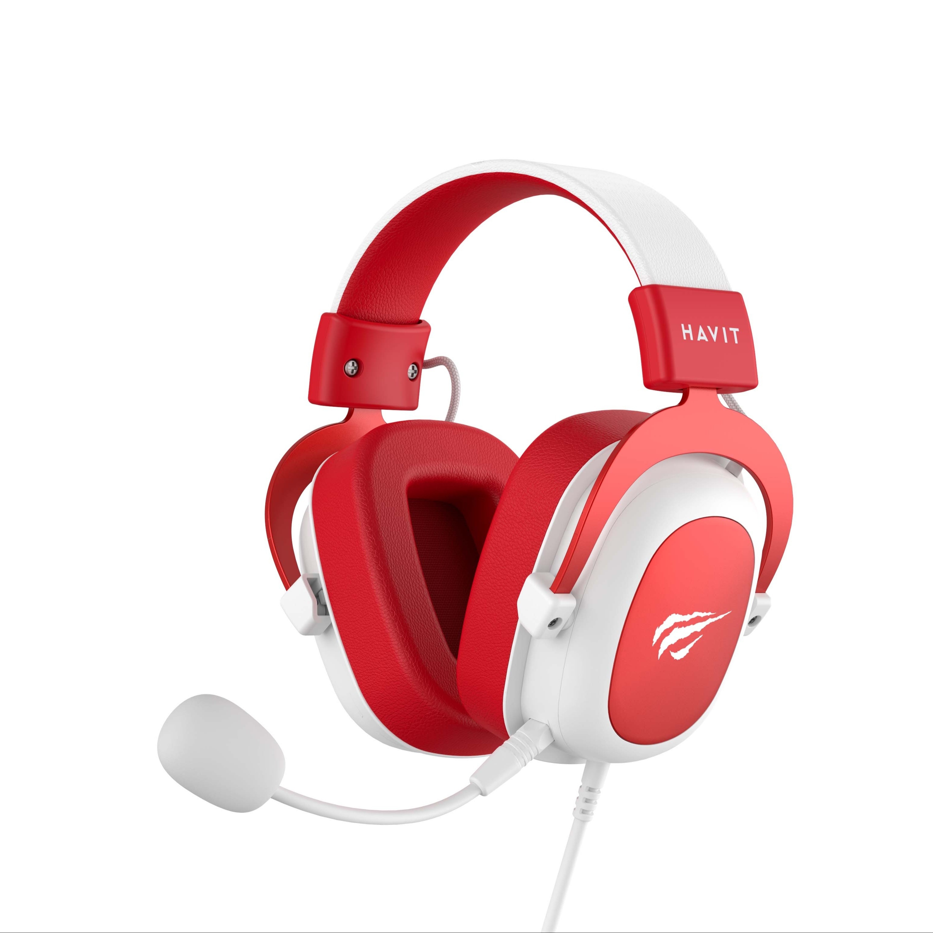 Red gaming online headphones