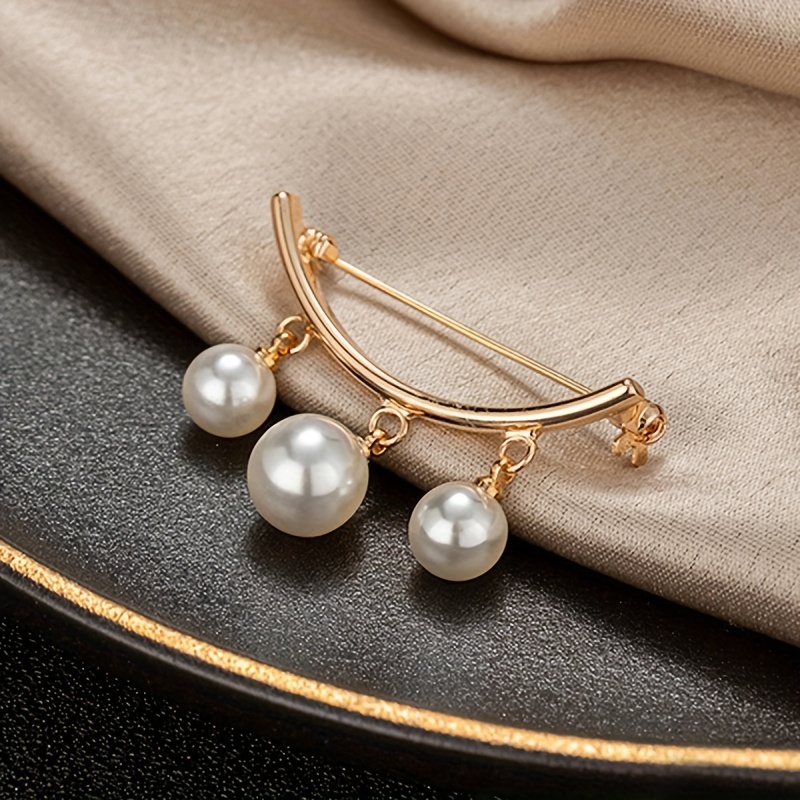Cheap 3 Pcs Women'S Clothing Brooch Set Pearl Brooches For Women