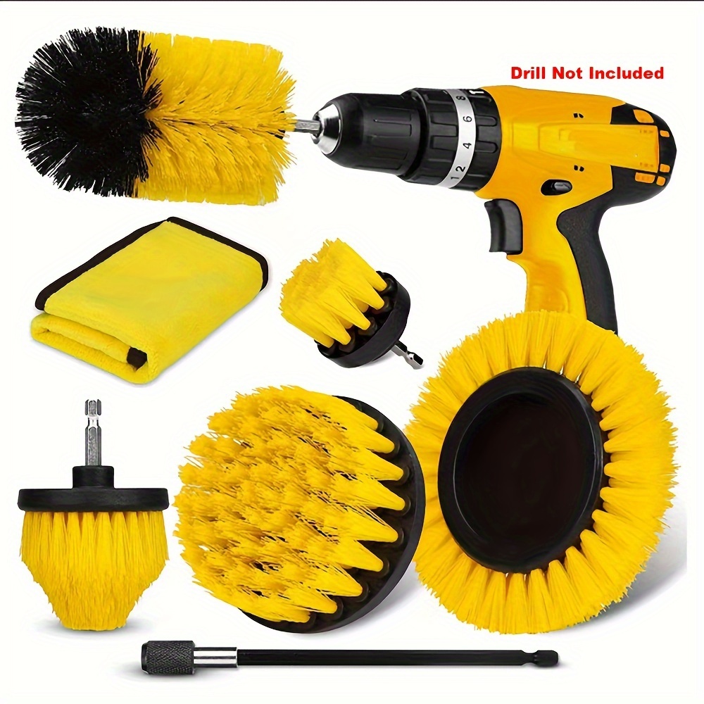 Drill Brush Set, Power Scrubber Wash Cleaning Brushes Tool Kit, Clean All  Purpose Drill Brush For Grout Floor Tub Shower Tile Bathroom Kitchen  Surface(excluding Electric Drill) - Temu