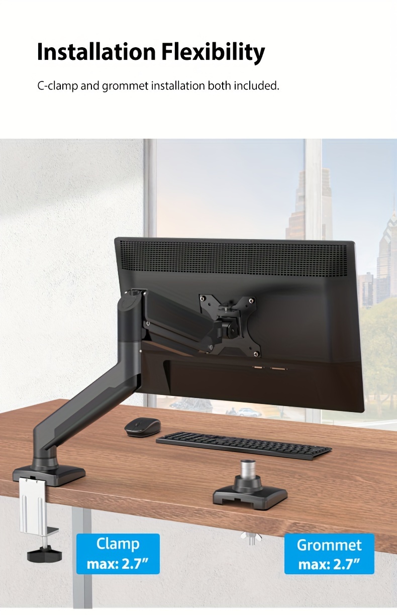 1 Pc Bewiser Monitor Arm Dual Monitor Stand Einstellbarer - Temu Austria