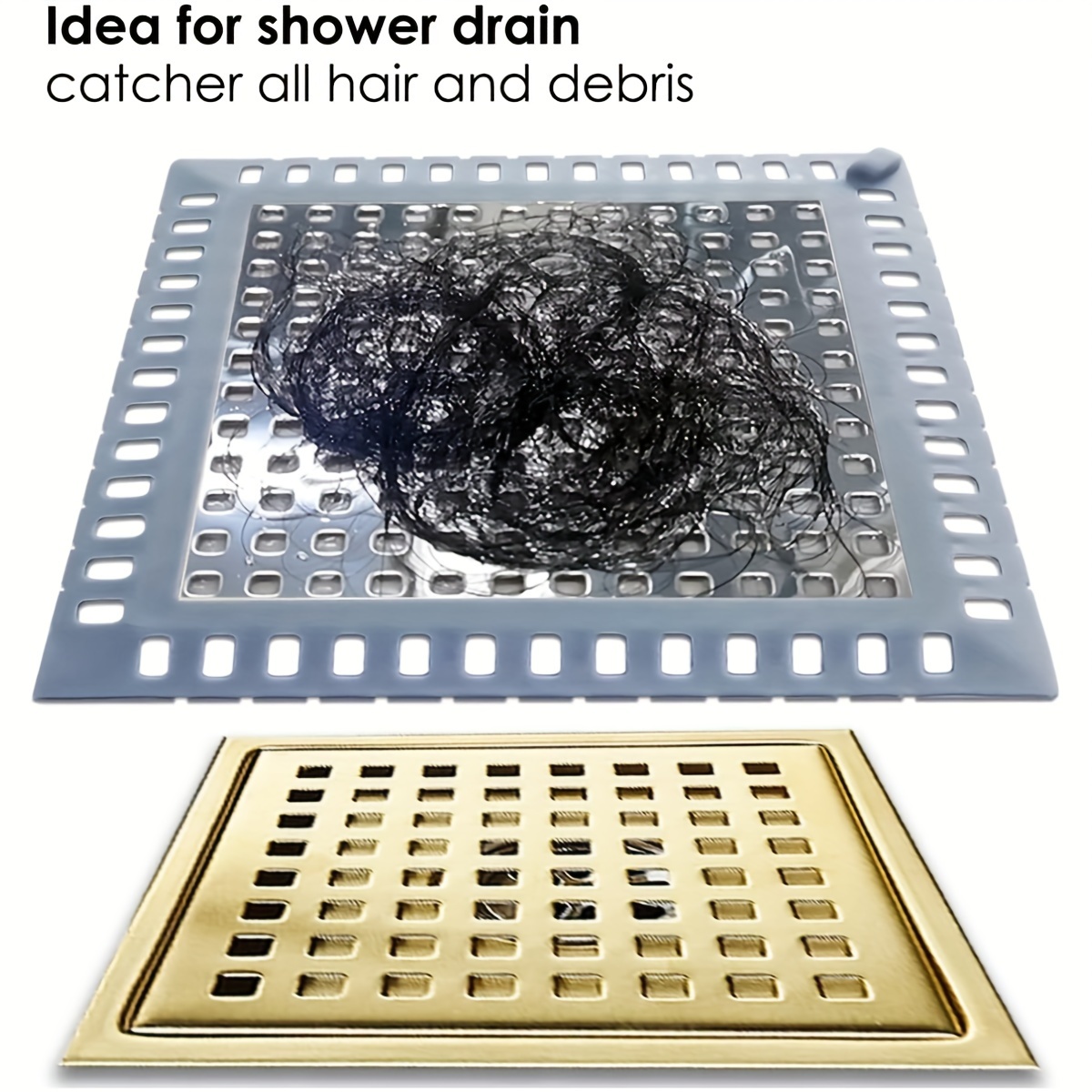 Stainless Steel Floor Drain Cover Hair Catcher Shower Drain - Temu