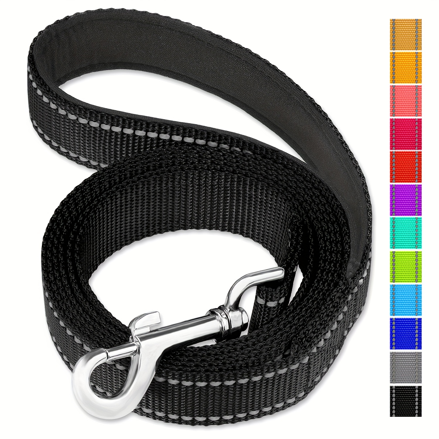 

Reflective Dog Leash With Soft Padded Handle For Training, Walking Lead For Medium & Small Dogs