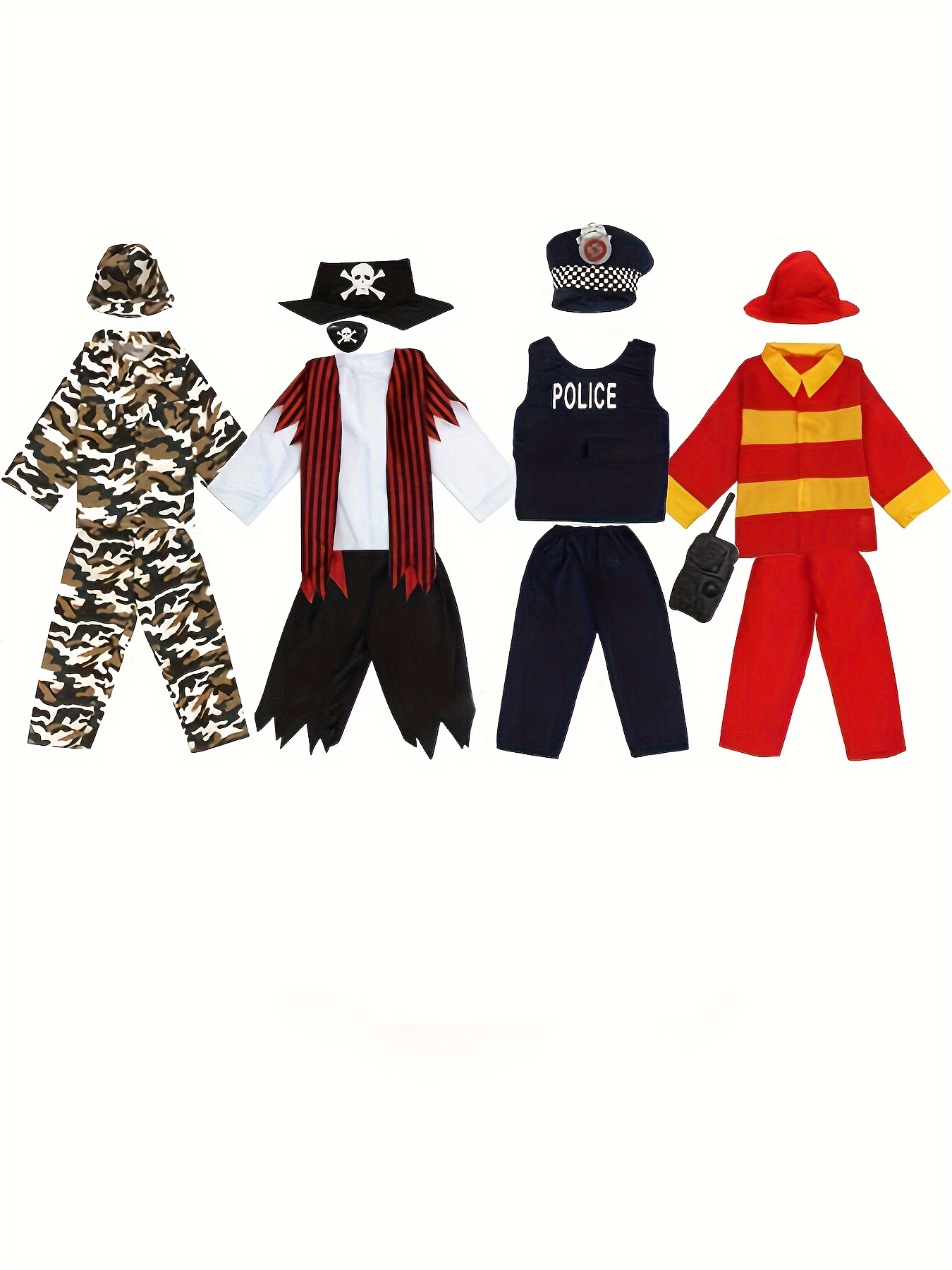 6pcs/set Enfants Garçons Costume De Pirate - Temu Canada