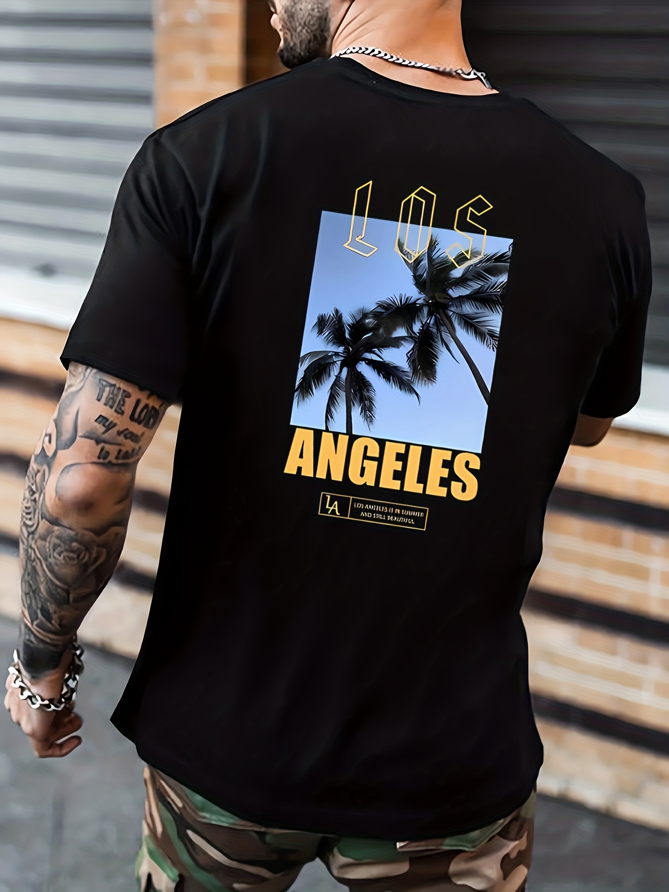 Palm Angels T-shirt with logo, Men's Clothing