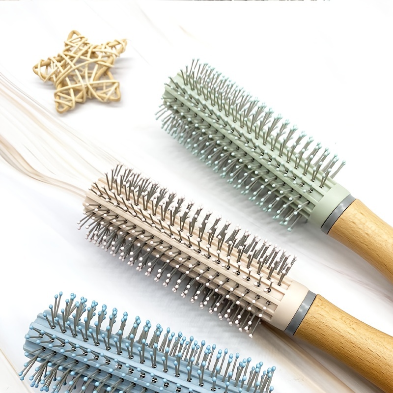 Colorful Nylon Bristle Hair Comb For All Hair Types Gentle - Temu
