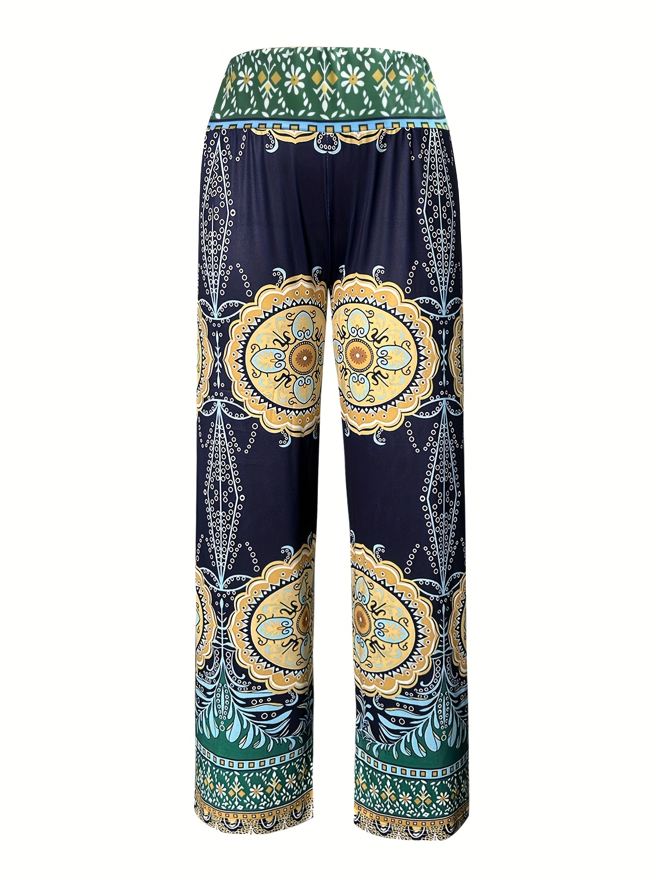 Pantalón Mujer Verano Algodón Wide Leg Playa Palazzo