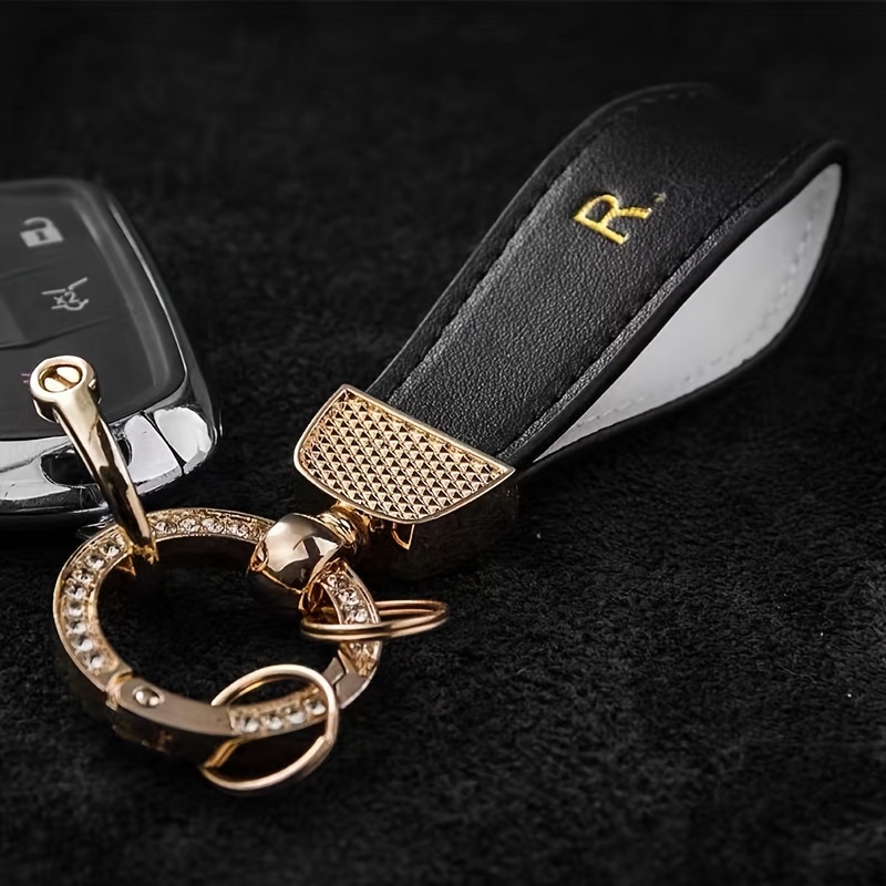 Shiny Rhinestone Crystal Mens Leather Keychain Holder For Car Keys Interior  Accessory For Women Miri22 From Miriamalen, $9.01