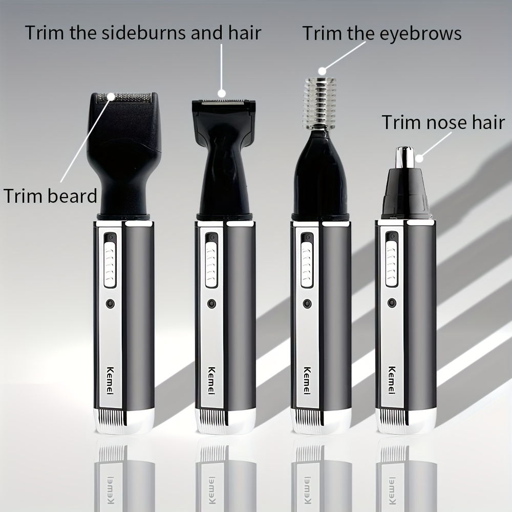 4in1 trimmer ricaricabile per barba trimmer per barba per uomo trimmer per  capelli naso sopracciglio per naso e orecchie macchina per la pulizia dei  peli - AliExpress