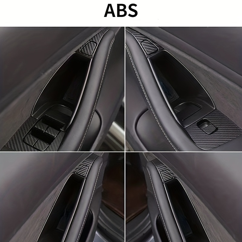 4pcs Für Model 3/Y Beflockte Autotür Armlehnen Aufbewahrungsbox  Aufbewahrungsbox Zubehör Dekoration Modifikation - Temu Austria