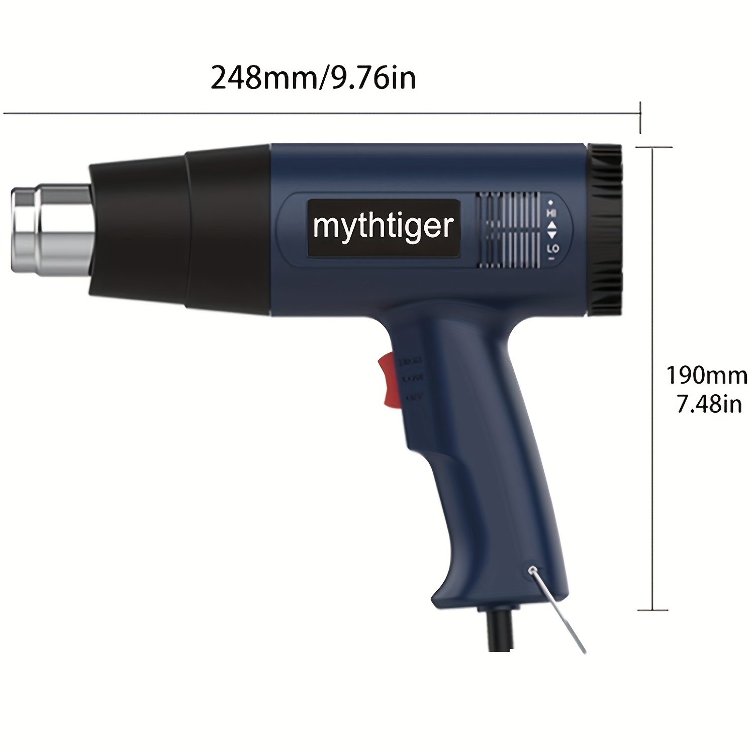 Heat Gun With Lcd Digital Display Fast Heating Heavy Duty - Temu