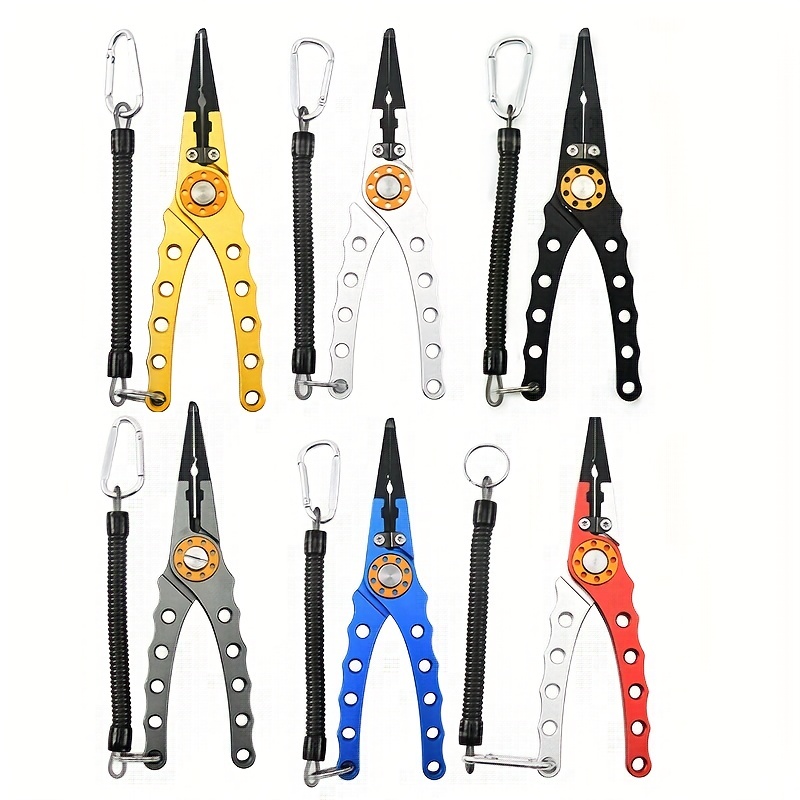 1pc Multifunctional Straight Mouthed Fishing Pliers, Aluminum Alloy Hook  Removal Tool, Portable Fishing Line Scissors, Outdoor Fishing Equipment