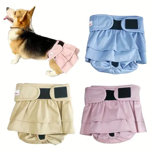 Reusable Washable Female / Male Dog Puppy Diapers Belly Wrap - Temu