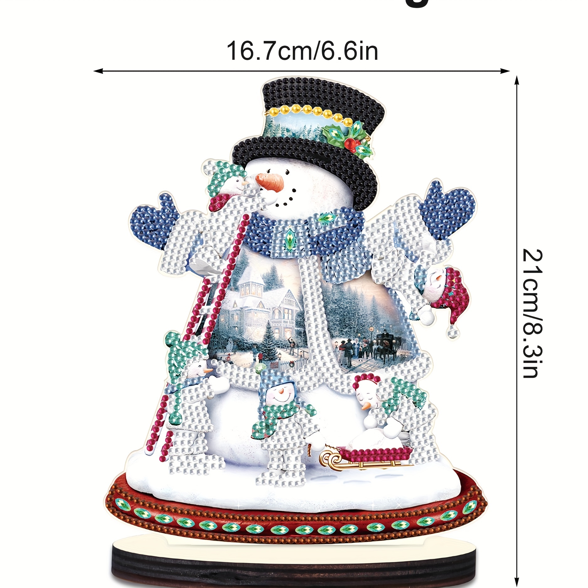 Christmas Diamond Painting Table Decoration, Snowman 5D DIY Diamond Art  Table Decoration, Special Shape Gemstone Digital Kit Art Crafts Office  Desktop