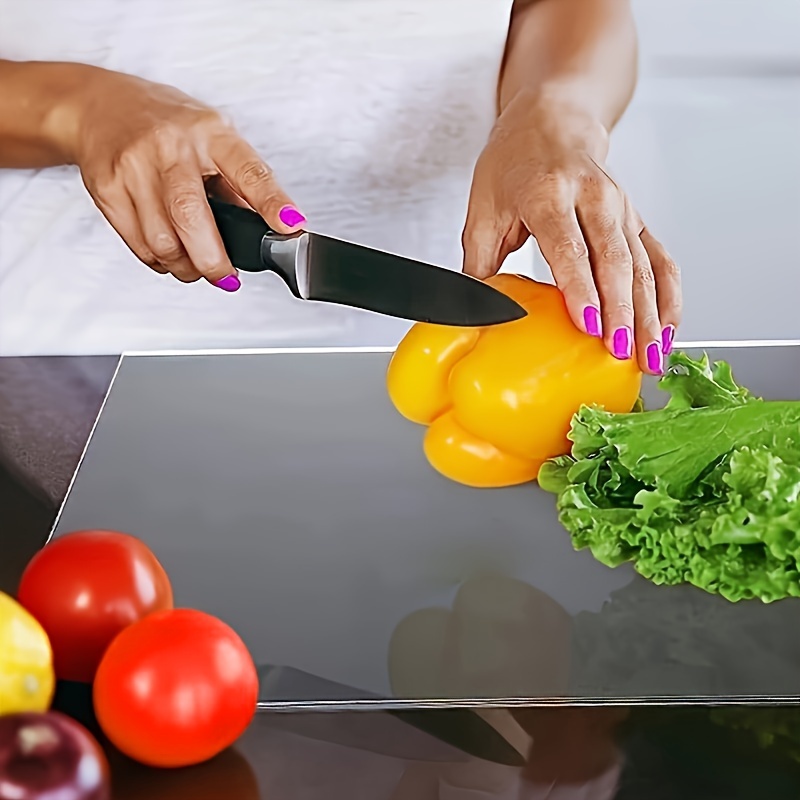 Tablas de cortar acrílicas para encimera de cocina, utensilios de cocina de  increíble calidad, tabla de cortar transparente con más grosor de 0.236