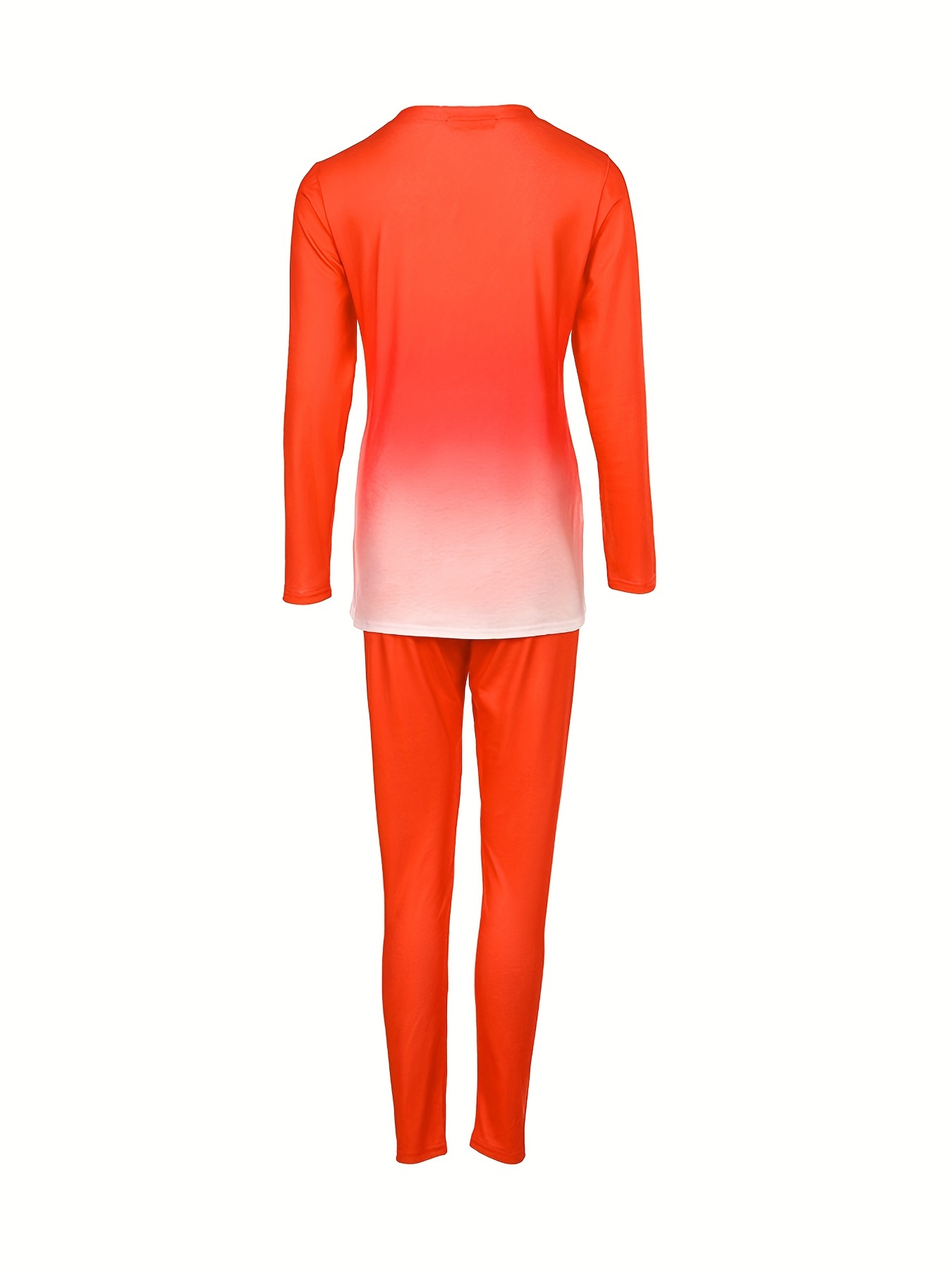 Gradient Long Sleeve T shirt & Skinny Pants Set