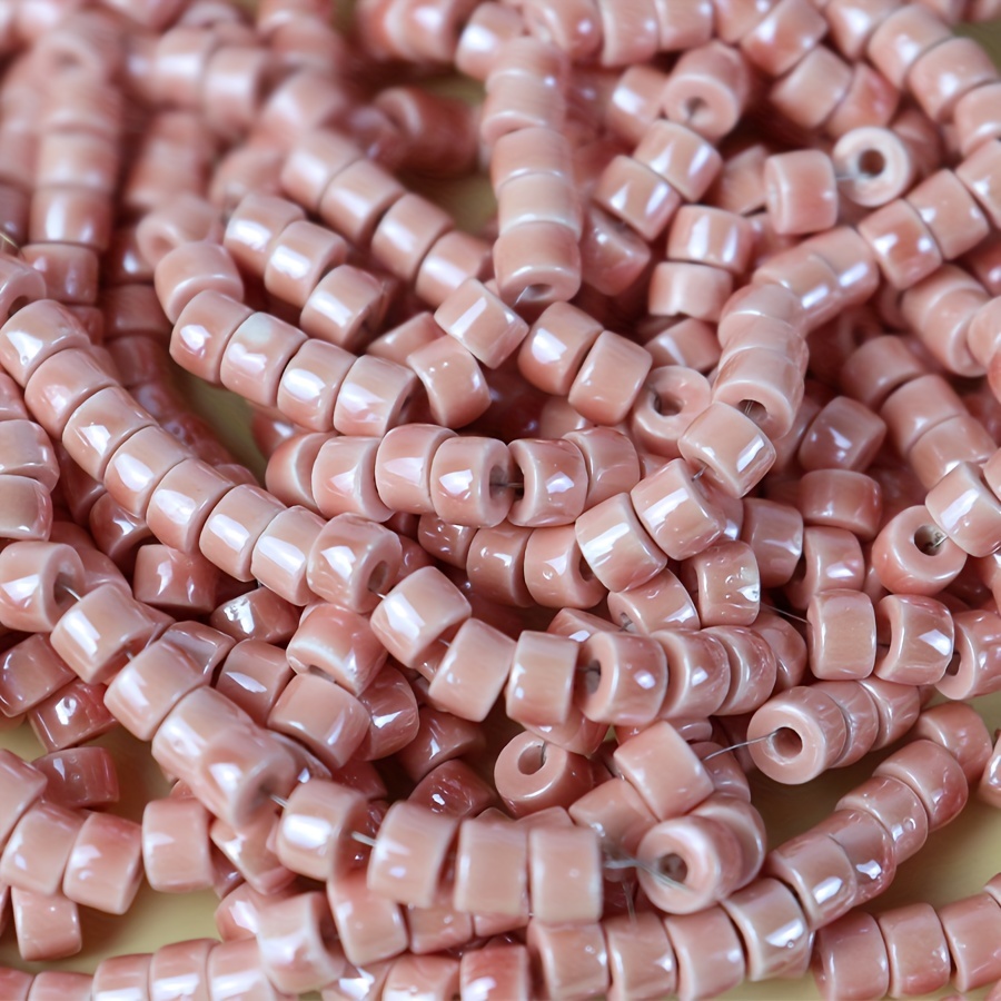 Flat ceramic clearance beads