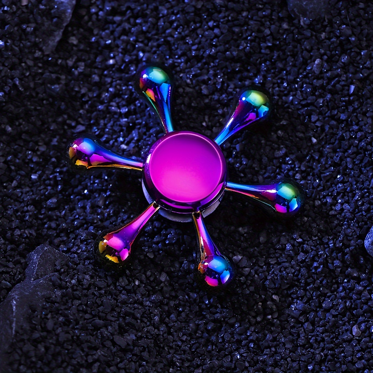 Fidget Spinner Glow In The Dark Adult Toy Anti Stress - Temu