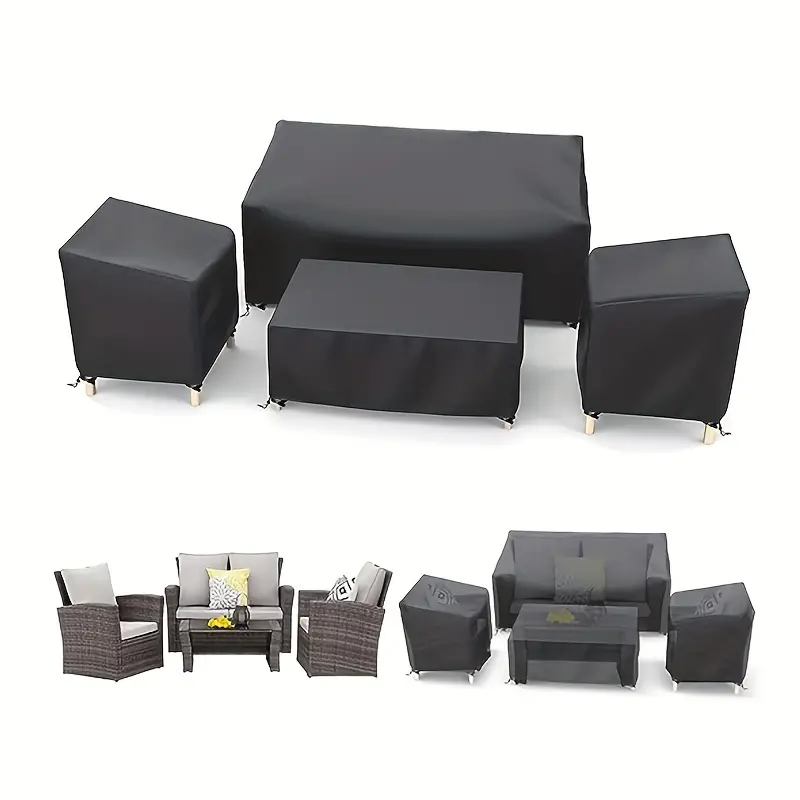 Patio Furniture Covers Heavy Duty 500d Waterproof Outdoor - Temu