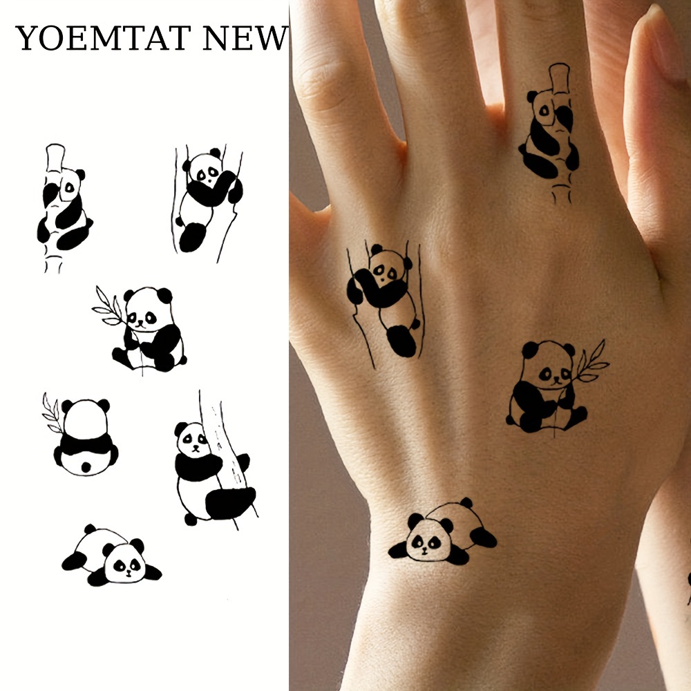 Autocollants de tatouage temporaire pour enfants, 20 pièces, Art corporel,  animaux, chat, aquarelle, transfert à l'eau