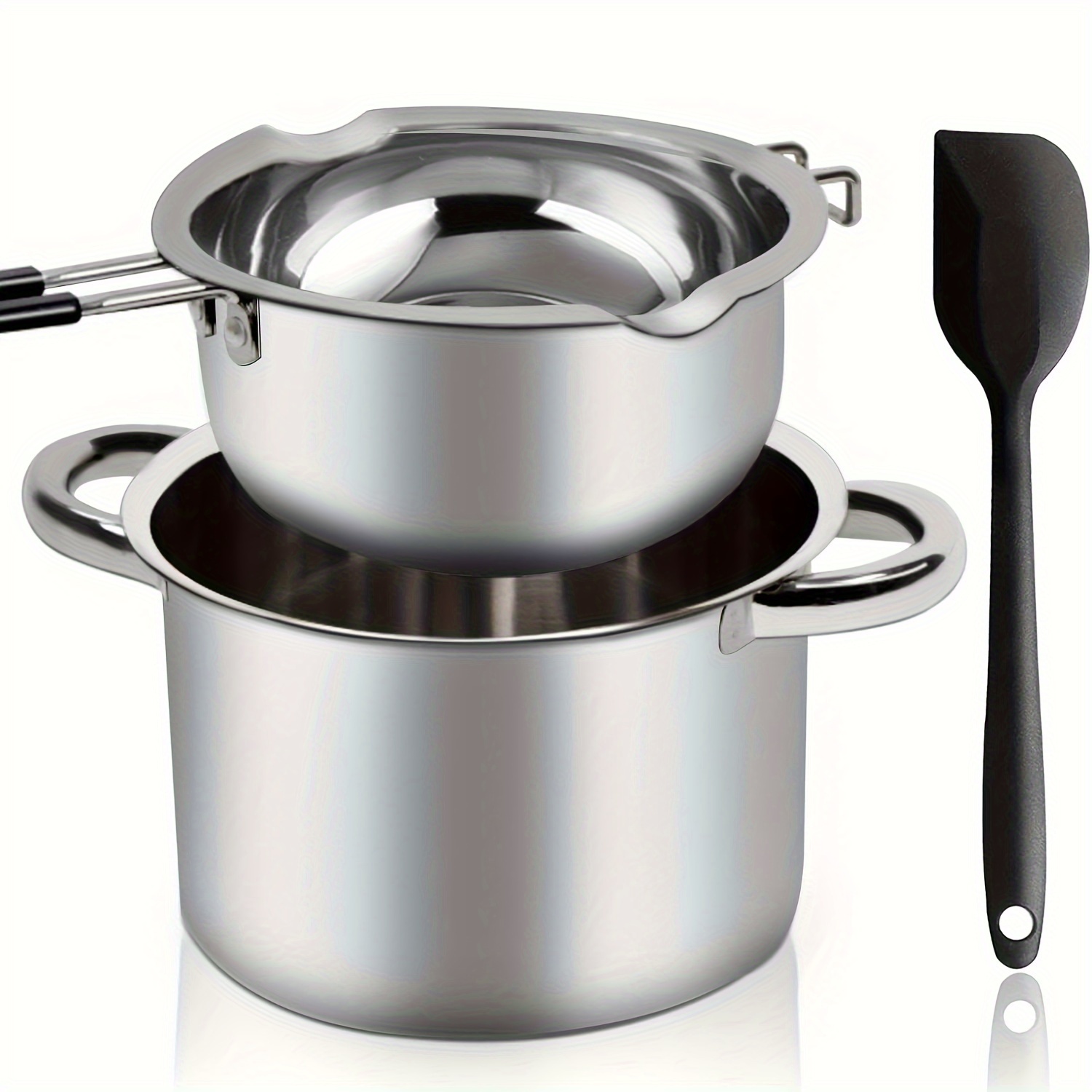 Stainless Steel Double Boiler Pot Melting Pot Soap Candle - Temu