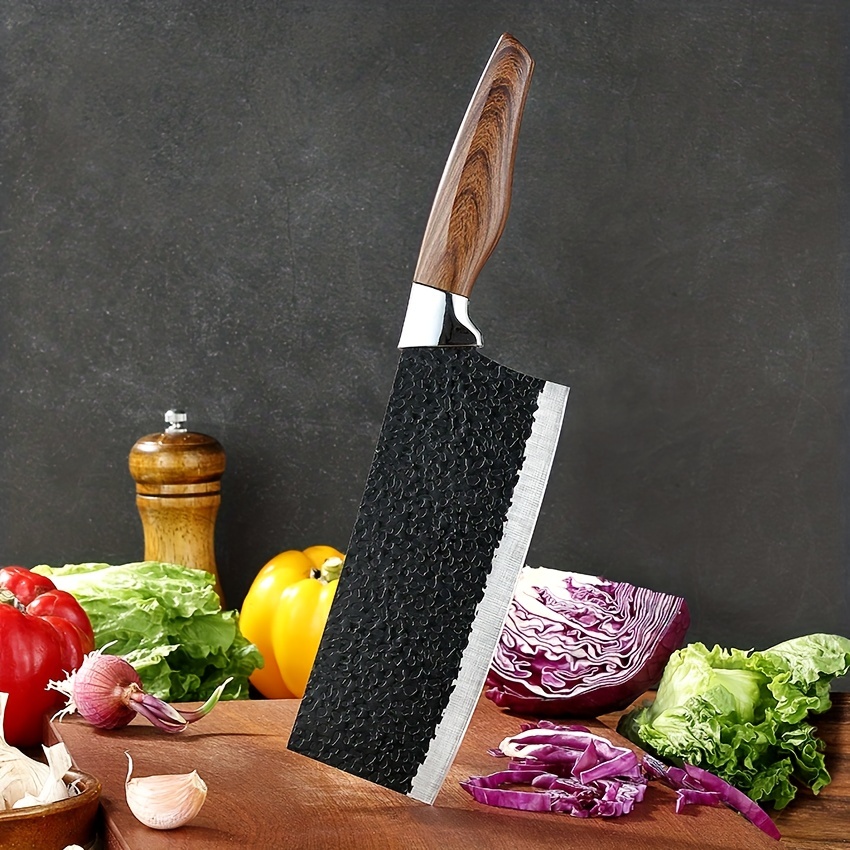 Kitchen Knife Set Meat Cleaver Germany Santoku Paring And Knife - Temu