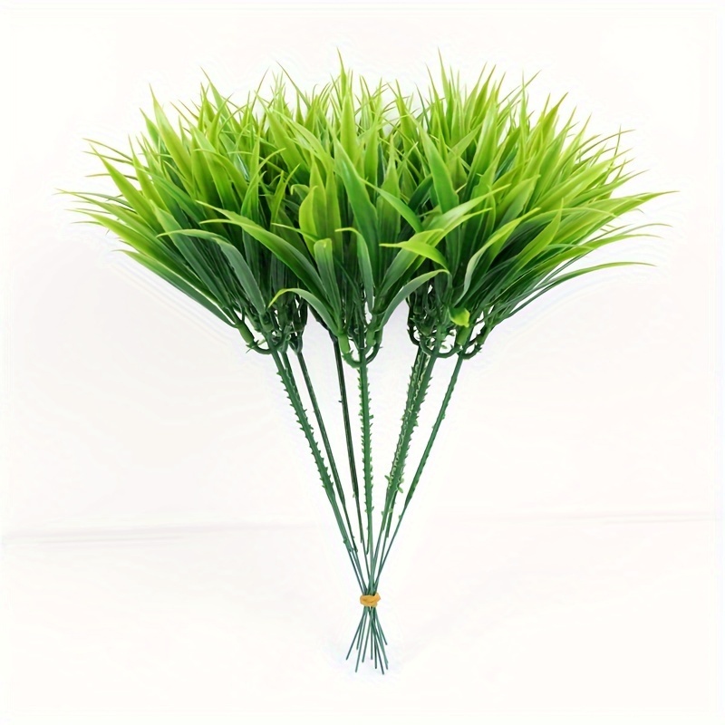 Image of 10pcs Artificial Flowers Spring Grass Bouquets Plant Wall Decoration Artificial Flowers Horticultural Flower Arrangement Home Decoration Simulated