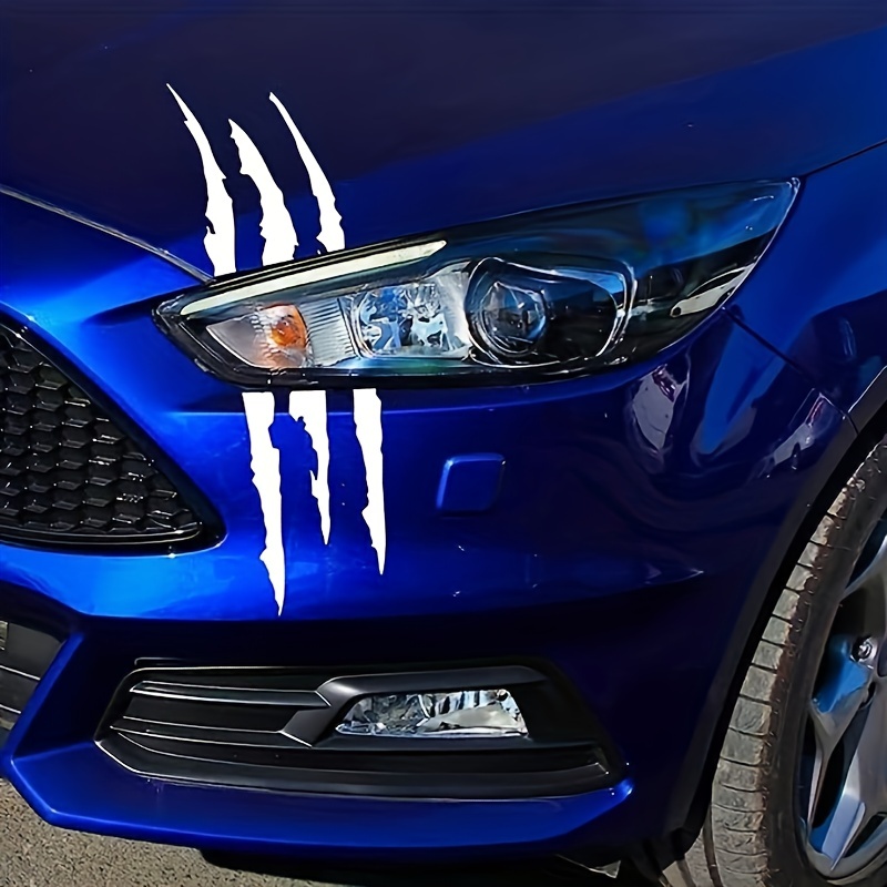 Car Stickers Reflective Monster Claw Scratch Marks Headlight - Temu