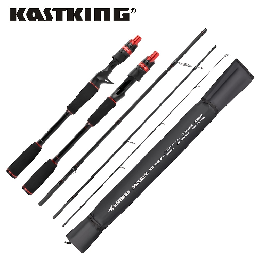 KastKing Portable Fishing Reel Rod Combo Brutus Lure Fishing Rod and Brutus  Baitcasting Reel Set Fishing Tackle