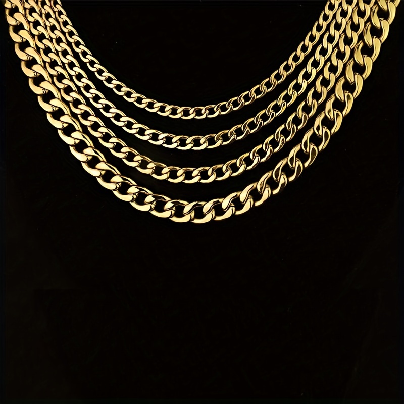 Stainless Steel Cuban Chain For Jewelry Making Bulk Thick - Temu
